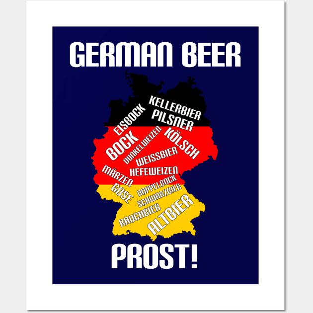 German Beer Prost Wall Art by HighBrowDesigns